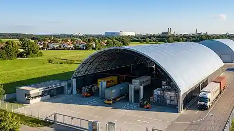 Lagerhalle und Logistikzentrum