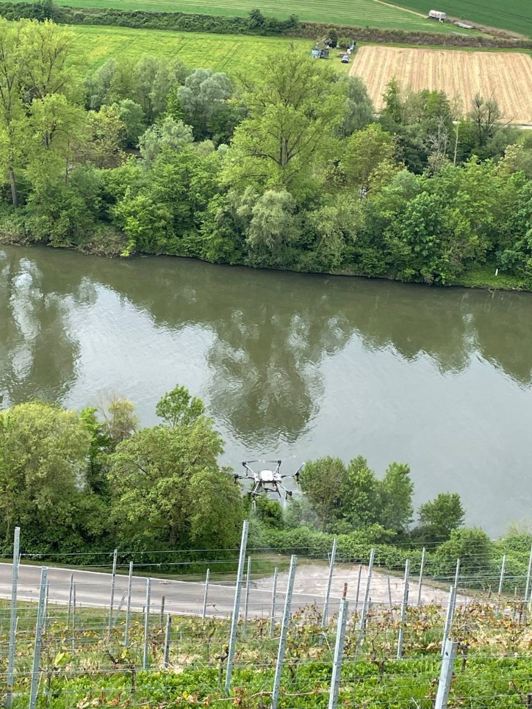 Pflanzenschutz Steillagen Mosel, April 2024