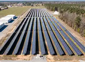 Photovoltaikanlage aus der Luft