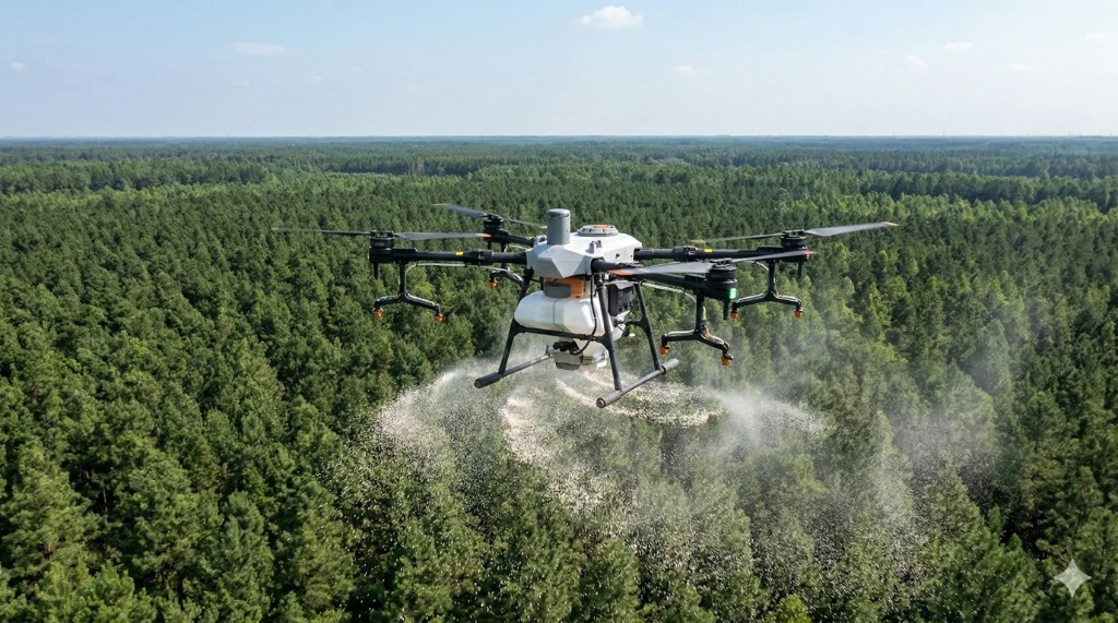 Waldaufforstung per Drohne: Wie Drohnen die Wiederaufforstung revolutionieren